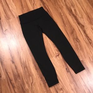 Lululemon Sz 6 Black High Rise Wunder Under Tight